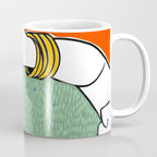 Set My Heart On Fire, Abstract Quirky Maximalist Eclectic, Maximalism Bold Pop of Color Painting, Illustration Pop Art Love  Coffee Mug Gallery Image 1