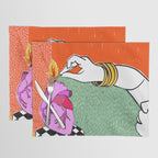Set My Heart On Fire, Abstract Quirky Maximalist Eclectic, Maximalism Bold Pop of Color Painting, Illustration Pop Art Love  Placemat Gallery Image 1