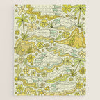 born to wander // retro surf art by surfy birdy Jigsaw Puzzle Gallery Image 1