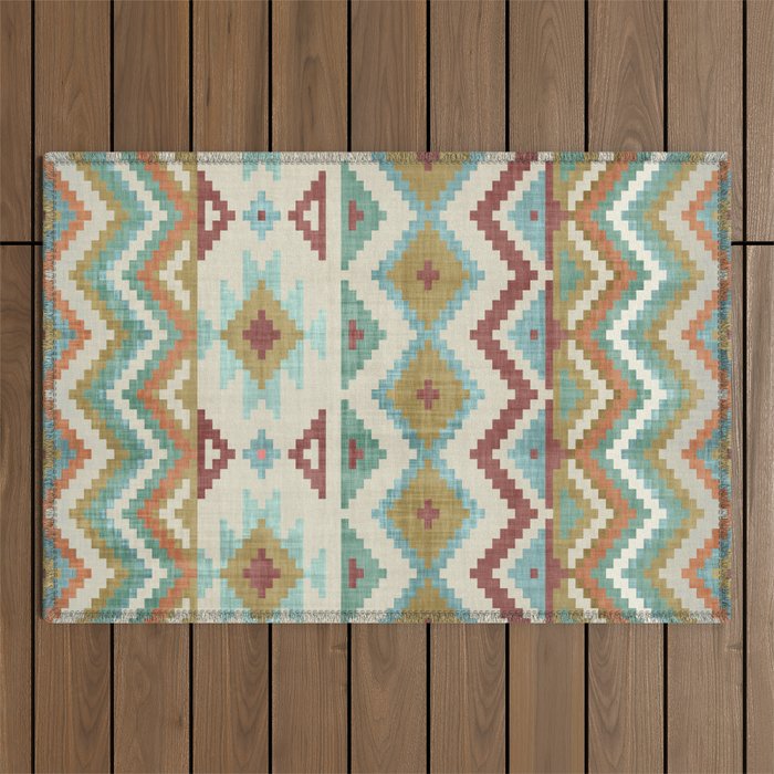 Boho Country Western Outdoor Rug Gallery Image 1