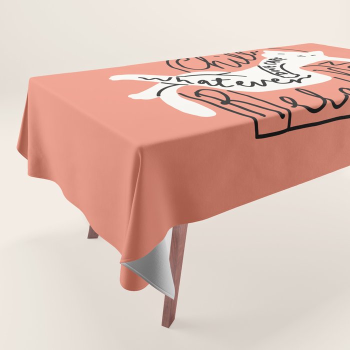 Whatever Cat Tablecloth Gallery Image 1
