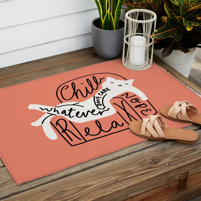 Whatever Cat Outdoor Rug Gallery Image 2