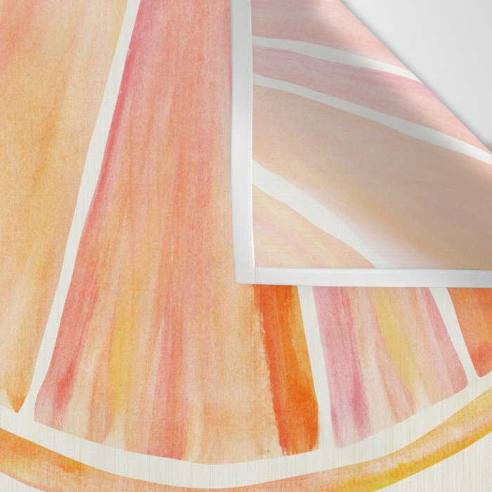 Sunny Citrus Watercolor Illustration Wall Tapestry Gallery Image 3