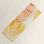 Sunny Citrus Watercolor Illustration Yoga Mat Gallery Image 1