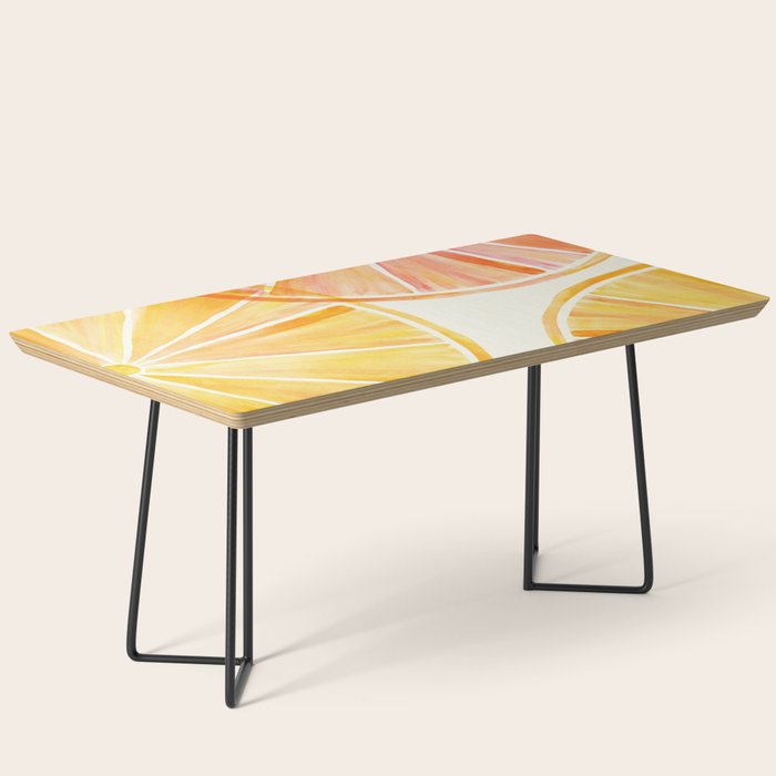 Sunny Citrus Watercolor Illustration Coffee Table Gallery Image 1