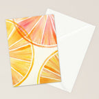 Sunny Citrus Watercolor Illustration Stationery Card Gallery Image 2
