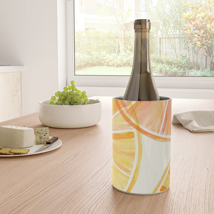 Sunny Citrus Watercolor Illustration Wine Chiller Gallery Image 4