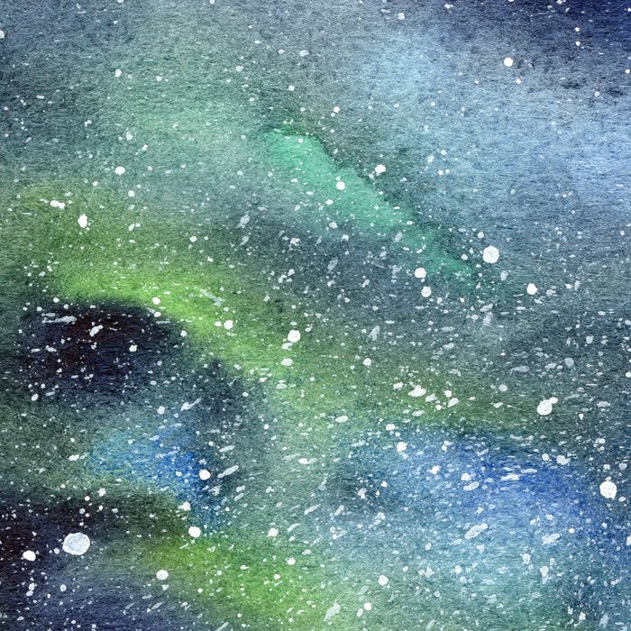 Galaxy Nebula Watercolor Northern Lights Aurora Borealis Coffee Mug Gallery Image 2