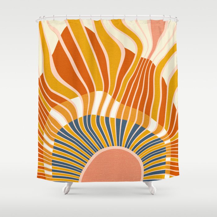 sun rays Shower Curtain Gallery Image 1