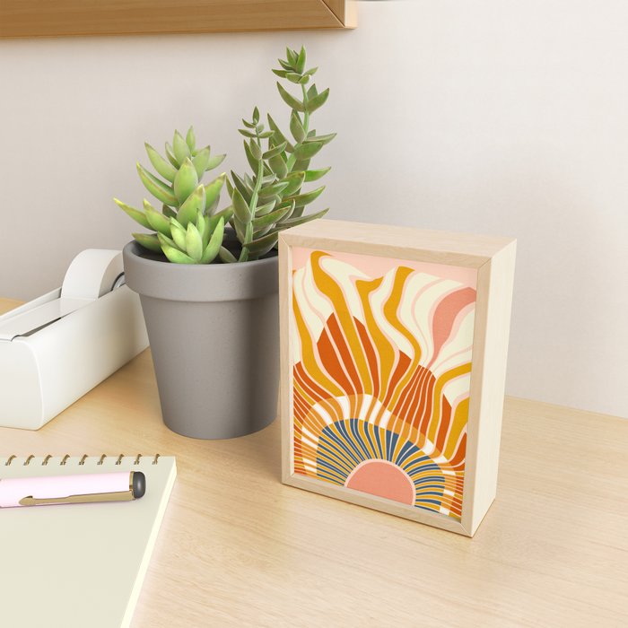 sun rays Mini Art Print Gallery Image 2
