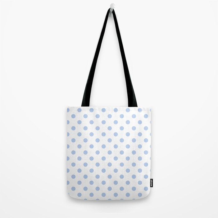 Pale Cornflower Blue polka dots 1. Tote Bag Gallery Image 2
