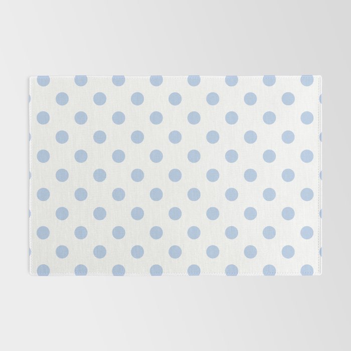 Pale Cornflower Blue polka dots 1. Rug Gallery Image 2