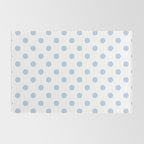 Pale Cornflower Blue polka dots 1. Rug Gallery Image 2