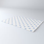 Pale Cornflower Blue polka dots 1. Rug Gallery Image 3