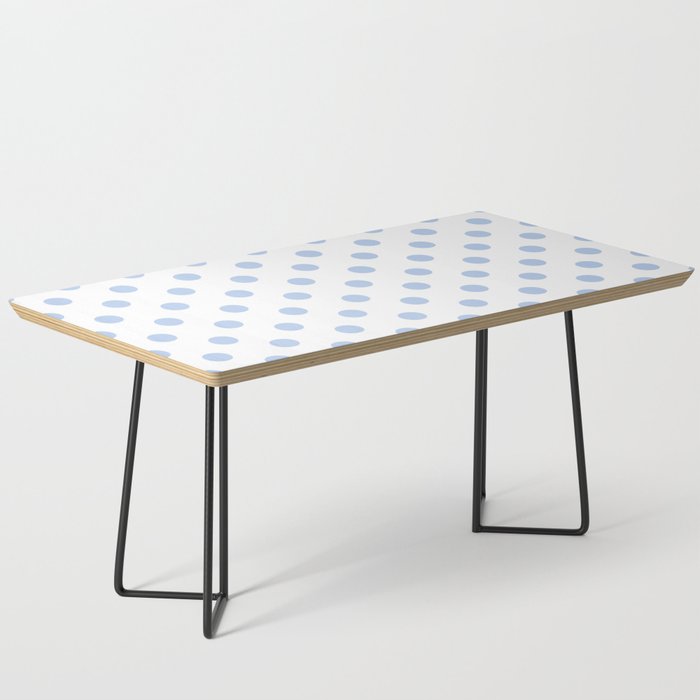 Pale Cornflower Blue polka dots 1. Coffee Table Gallery Image 1