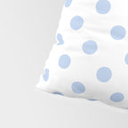 Pale Cornflower Blue polka dots 1. Pillow Sham Gallery Image 4