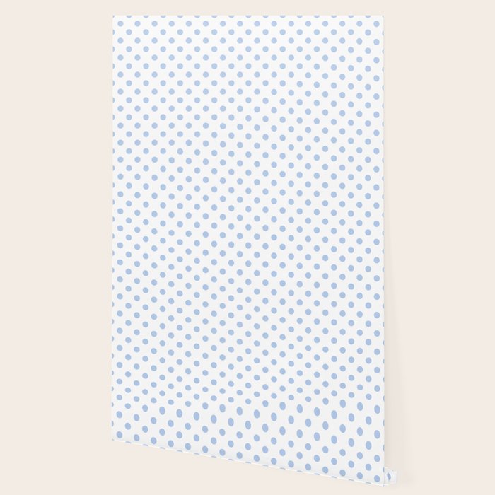 Pale Cornflower Blue polka dots 1. Wallpaper Gallery Image 2