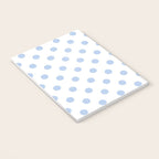 Pale Cornflower Blue polka dots 1. Notebook Gallery Image 3