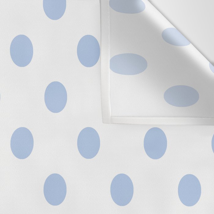 Pale Cornflower Blue polka dots 1. Wall Tapestry Gallery Image 3