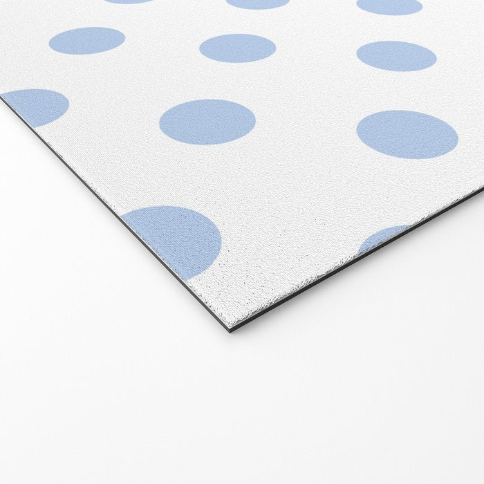 Pale Cornflower Blue polka dots 1. Welcome Mat Gallery Image 2