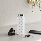 Pale Cornflower Blue polka dots 1. Water Bottle Gallery Image 4