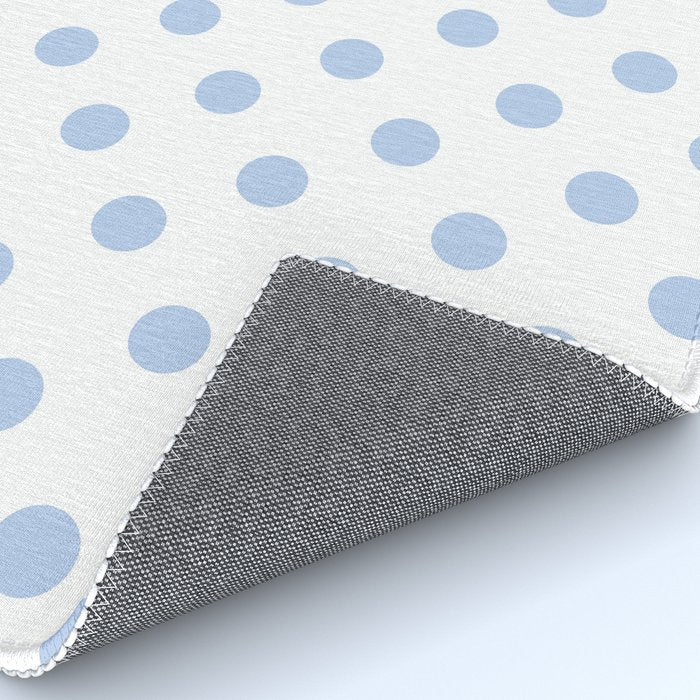Pale Cornflower Blue polka dots 1. Rug Gallery Image 4