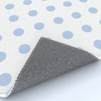 Pale Cornflower Blue polka dots 1. Rug Gallery Image 4
