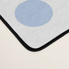 Pale Cornflower Blue polka dots 1. Desk Mat Gallery Image 4