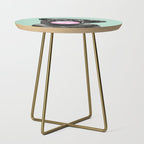 Bubble Gum Black Pug in Green Side Table Gallery Image 1