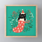 Festive Feline Mini Art Print Gallery Image 1