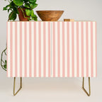 Broad Stripe - dusty pink and alabaster Credenza Gallery Image 1