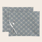Bows & Ribbons Pattern LXI Neutral Grey Placemat Gallery Image 1