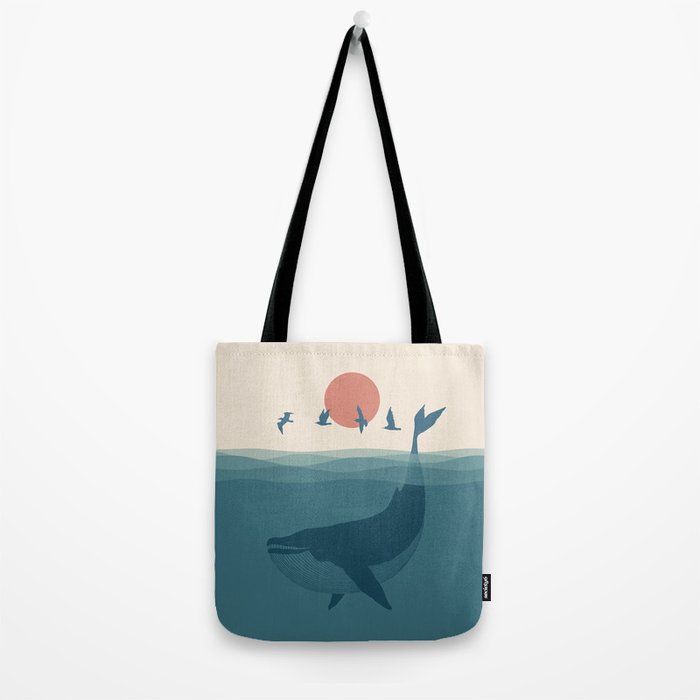 I'm like a bird - Whale Tote Bag Gallery Image 2