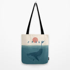 I'm like a bird - Whale Tote Bag Gallery Image 2