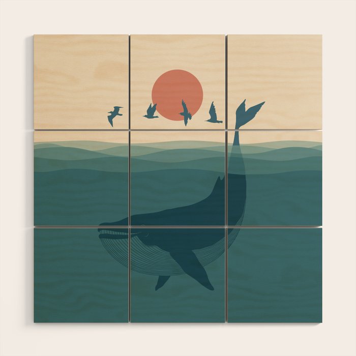 I'm like a bird - Whale Wood Wall Art Gallery Image 1