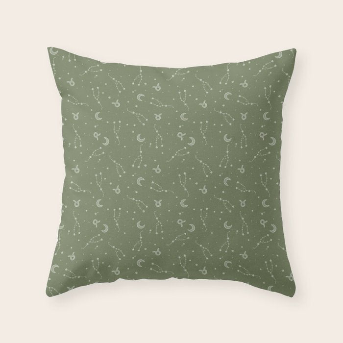 Taurus Constellation Throw Pillow Gallery Image 6