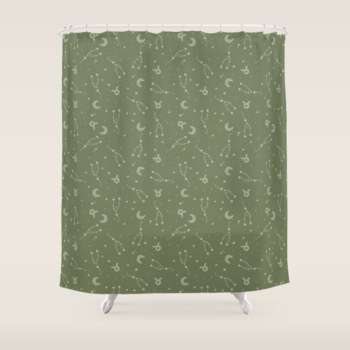 Taurus Constellation Shower Curtain Gallery Image 1