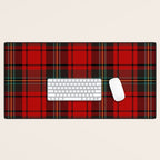 Christmas Plaid Tartan Pattern Desk Mat Gallery Image 1