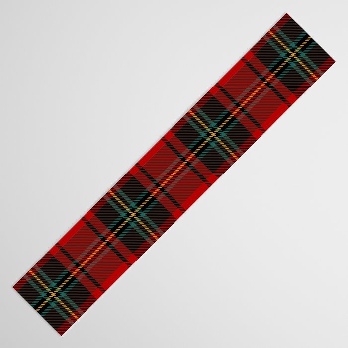 Christmas Plaid Tartan Pattern Table Runner Gallery Image 3