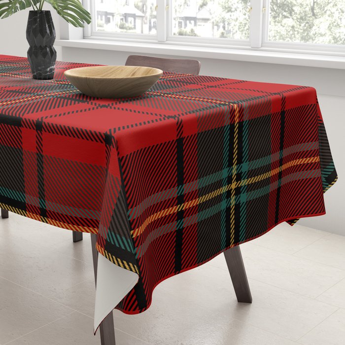 Christmas Plaid Tartan Pattern Tablecloth Gallery Image 3