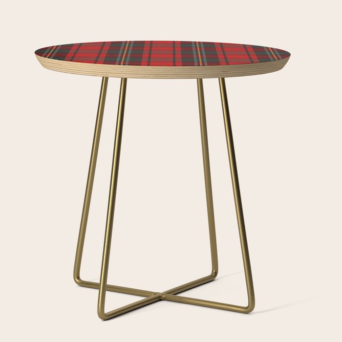 Christmas Plaid Tartan Pattern Side Table Gallery Image 1