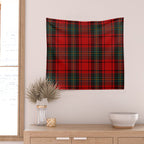 Christmas Plaid Tartan Pattern Wall Tapestry Gallery Image 2