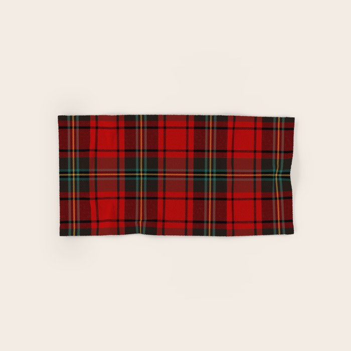 Christmas Plaid Tartan Pattern Bath Towel Gallery Image 1