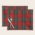 Christmas Plaid Tartan Pattern Placemat Gallery Image 1