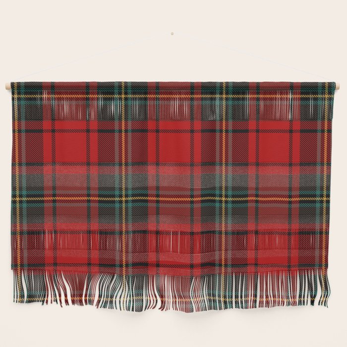 Christmas Plaid Tartan Pattern Wall Hanging