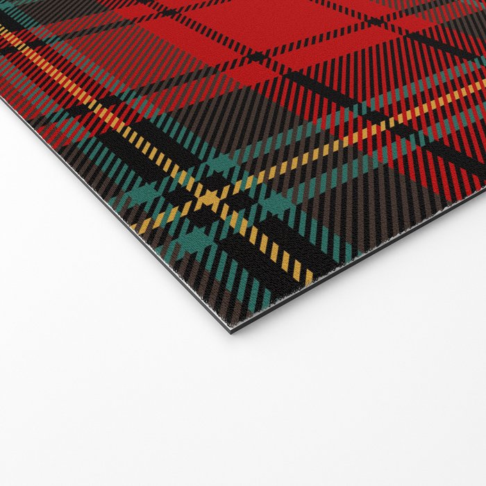 Christmas Plaid Tartan Pattern Welcome Mat Gallery Image 2