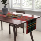 Christmas Plaid Tartan Pattern Table Runner Gallery Image 2