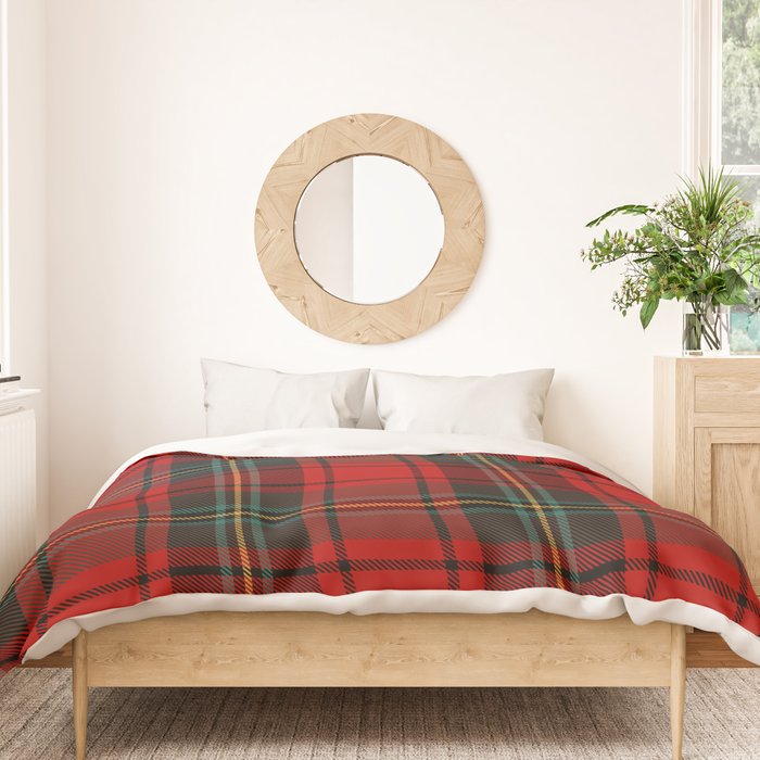 Christmas Plaid Tartan Pattern Duvet Cover Gallery Image 3