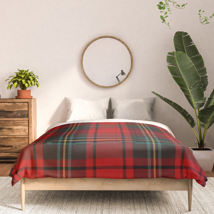 Christmas Plaid Tartan Pattern Comforter Gallery Image 3