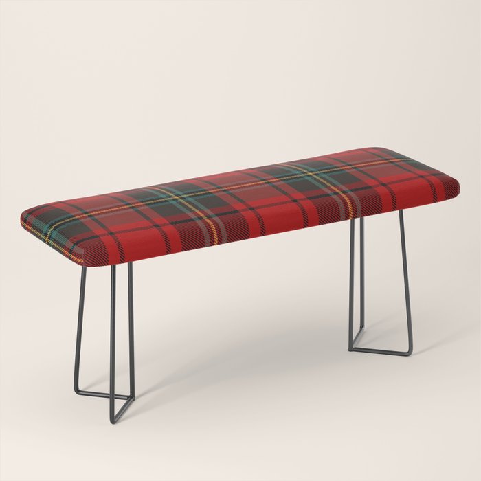 Christmas Plaid Tartan Pattern Bench Gallery Image 1